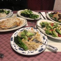 Feast of all the good food!  Vegan and gluten free! at Bamboo Garden Vegetarian Cuisine in Seattle