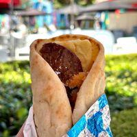 YES! The Impossible™ Breakfast Sha-warm-up is MINE! at Disneyland - Shawarma Palace - Food Stand in Anaheim