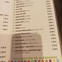 Menú at Bamboo in Madrid