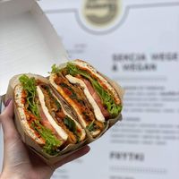 Halloumi Burger  at Parkowa in Krakow