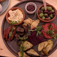Vegan antipasti platter at Essen in Beeston