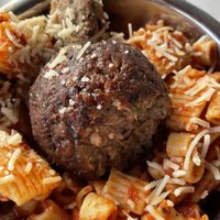 Impossible meatball  at Disneyland - Pym Test Kitchen in Anaheim