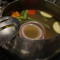 Entree with the Mojo style of cooking at The Melting Pot in Sacramento