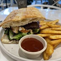 Vegan Steak Sandwich  at Cafe Vianee in Miranda