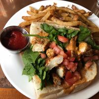 “Shrimp” Po’Boy at Seasoned Vegan in New York City