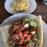 'Shrimp' Po' Boy w/ Mac n' Cheese at Seasoned Vegan in New York City