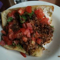 I took the photo after started eating cause it was so good. That's the harlem cheeseburger. Very tasty at Seasoned Vegan in New York City