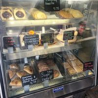 Vegan baked goods case  at Sweet Pea Cafe in Tallahassee