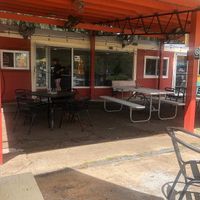 Outside seating area   at Sweet Pea Cafe in Tallahassee