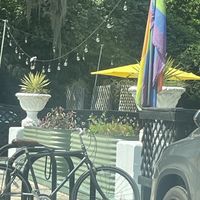 Adorable outside of Sweet Pea!  at Sweet Pea Cafe in Tallahassee