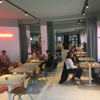 Inside cafe at Kaffeemacherei in Frankfurt