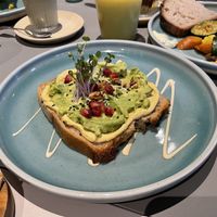 Avocado bread  at Kaffeemacherei in Frankfurt