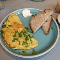 Vegetable omelette at Kaffeemacherei in Frankfurt