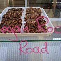 Vegan rocky road at 3c's Cafe in Clitheroe
