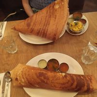 Masala dosa & paper masala dosa  at Sagar Vegan & Vegetarian Restaurant - Leicester Square in South West London