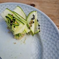 Zucchini-Toast auf Anfrage at Fanø Krogaard in Fanoe