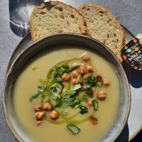 Leek & potato soup at BUCK Bar Kitchen in Boskoop
