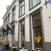 Front of the old Bank building where this Brownies & Downies are located in Harderwijk. at Brownies & downieS in Harderwijk