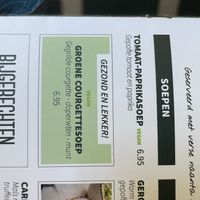 Menu : soepjes   at Brownies & downieS in Tilburg