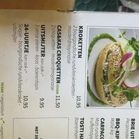 Menu : Vegan kroketten   at Brownies & downieS in Tilburg