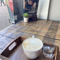 Good coffee (normally with whipped cream and cookie)  at Brownies & downieS in Zwolle