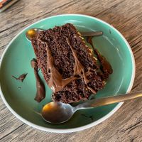 Chocolate cake  at El Chino Vegano in Lima