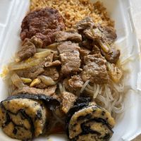 My delicious takeout meal  at The Vegan Shop in Hilo
