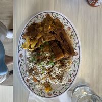 Beef and onion, pork belly with pumpkin quinoa   at The Vegan Shop in Hilo