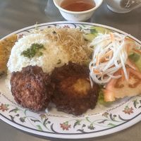 Broken Rice Plateter  at The Vegan Shop in Hilo