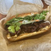 The best Tofu sandwich I’ve ever had. How do they make the tofu like that? Its so flavorful   at The Vegan Shop in Hilo