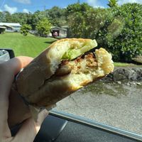 Fish banh mi  at The Vegan Shop in Hilo