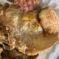 Vegan fried egg  at The Vegan Shop in Hilo