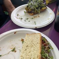 Avocado toast & portobello sandwich   at Highland Park Sandwich Shop in Melbourne