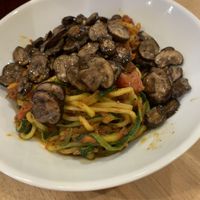 Impossible bolognese with added mushrooms   at Impasta in Beverly Hills