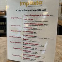 Chef’s Menu  at Impasta in Beverly Hills