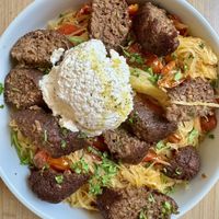 Arrabiata with Impossible Sausage and Vegan Ricottaa  at Impasta in Beverly Hills