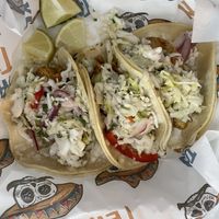 Battered avocado takos  at Tako Ten in Albuquerque