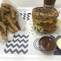 Mexican burger   at Holy Plants in Lima