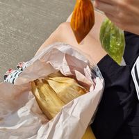 Tamales and spicy red toes at Tamales Ciencia Ficción in Playa Del Carmen