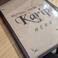 メニュー at Karip - ナチュラルフーズバルカリプ  in Osaka