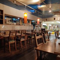 Inside the café at Apsara Cafe in Itami