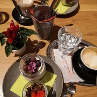 Drinks and some small snacks:) at Tratschcafé in Kottingbrunn