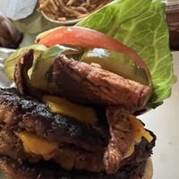 Triple patty vegan BLT   at Herbie's Burgers in Albany