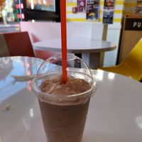 Vegan strawberry shake at Herbie's Burgers in Albany