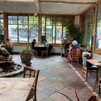 Atrium dining  at Cafe Flora in Seattle