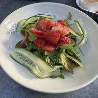 Strawberry Watercress Salad  at Cafe Flora in Seattle