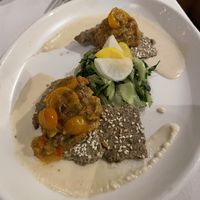 First course from Valentine’s Day menu  at Cafe Flora in Seattle