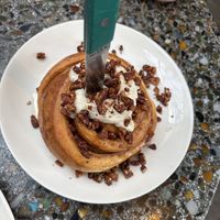 Cinnamon roll (starter)  at Cafe Flora in Seattle
