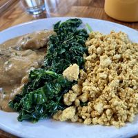 Vegan southern platter  at Cafe Flora in Seattle