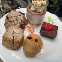 Halloween tea set   at Cafe Flora in Seattle